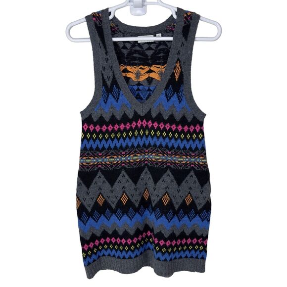 Kimchi Blue Urban Outfitters Women's Small Sweater Knit Dress Tunic Geometric - Picture 1 of 5